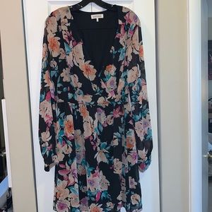 Floral wrap dress
